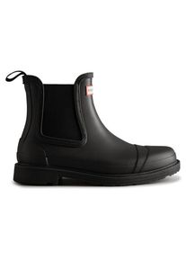 Hunter Boots Commando Chelsea Boot Gummistiefel Damen (Gr 40,5 |schwarz |wasserdicht)