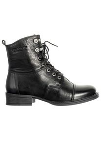 Ten Points Pandora Lace Boots Freizeitstiefel Damen (Gr 38 |schwarz/grau)