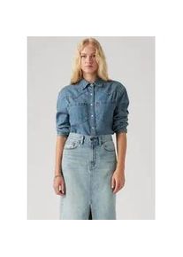 Levi's Jeansbluse LEVI'S "TEODORA WESTERN SHIRT" Gr. XS (34), going steady 7 Damen Blusen mit Druckknöpfen