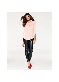 Hemdbluse Heine Gr. 44, rosa (rosé) Damen Blusen