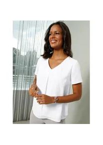 Alessa W. Collection Georgettebluse ALESSA W. Gr. 42, weiß (wollweiß) Damen Blusen