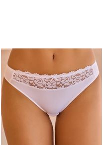 Vivance Slip weiß Gr. 32/34 für Damen. Mit Spitze, Schleife. Körpernah