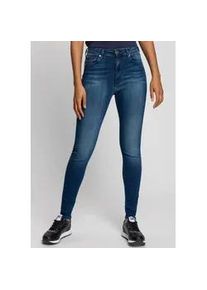 Skinny-fit-Jeans Tommy Jeans "SYLVIA HR SUPER SKNY" Gr. 24, Länge 32, blau (new niceville mid blau) Damen Jeans Hochwertige Materialien für einen bequemen und perfekten Sitz.