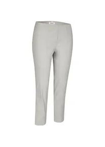 Stoffhose KjBRAND "Susie XS Ankle Bengaline" Gr. 48 (24), K-Gr, silberfarben (silberfarben, grau) Damen Hosen mit Schlupfbund