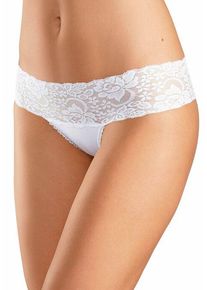 Vivance Brasilslip weiß Gr. 32/34 für Damen. Mit Spitze. Bequem. Nachhaltig.