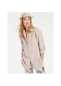 Longbluse Heine Gr. 38, beige (sand) Damen Blusen