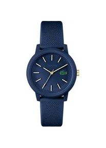 Quarzuhr Lacoste "Lacoste 12.12 LADIES, 2001271" Armbanduhren blau (navy) Damen Armbanduhr, Damenuhr, Mineralglas, analog, Silikonarmband