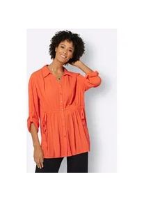 Langarmbluse Casual Looks Gr. 38, orange Damen Blusen