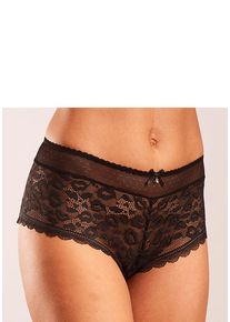 Vivance Panty schwarz Gr. 32/34 für Damen. Mit Schmuckelement, Schleife, Spitze. Figurbetont. Nachhaltig.