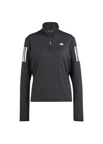 Adidas Own the Run Half-Zip Laufshirt Damen (Gr XS |grau/schwarz)