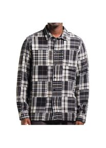 DEDICATED Shirt Rute Flannel Patchwork Hemd Herren (Gr XL |grau)