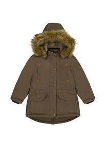 Mikk-line Twill Nylon Parca Parka Kinder (Gr 116 |braun |wasserdicht)