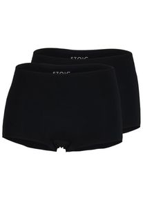 Stoic AktivdagSt Hipster 2Pack Kunstfaserunterwäsche Damen (Gr S/M |schwarz)
