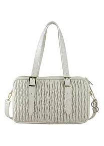 Schultertasche "Handwerk", Damen, Gr. B/H/T: 30cm x 18cm x 8cm onesize, beige, Leder, Collezione Alessandro, Taschen Schultertasche, aus echtem Leder