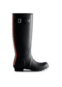 Hunter Boots Original Tall Hunter Backstrap Boot Gummistiefel Damen (Gr 40/41 |weiß/schwarz |wasserdicht)