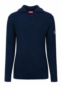 Derbe Herren Strickpullover "Matrosenplünn", blau, Basic, Gr. XXL, Obermaterial: 100% Baumwolle, Pullover, Maritim, Reißverschluss