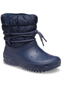 Crocs Damen Winterstiefel "Classic Neo Puff Luxe Boot W", Gr. 38, blau, Croslite, Nylon, sportlich, Schuhe, mit Warmfutter