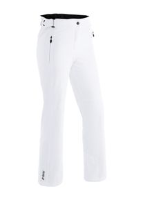 Maier Sports Damen Skihose "Vroni slim 2.0", weiß, Gr. 42, 100% Polyester, Hosen, Damen Schneehose, wind- und wasserdicht, 2 RV-Taschen, Slim Fit