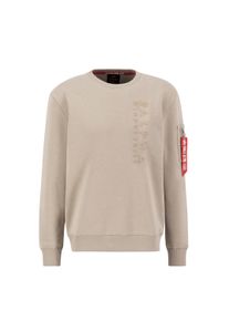 Herren Sweater "Alpha Industries Men - Sweatshirts Embroidery Sweater", beige, Gr. XL, Alpha Industries, Obermaterial: 80% Baumwolle, 20% Polyester,
