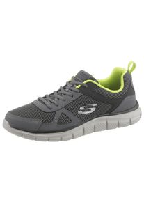 Skechers Herren Sneaker "Track", Gr. 44, grau, Leder, Textil, sportlich, Schuhe, mit seitlichem Logo, Freizeitschuh, Halbschuh, Schnürschuh