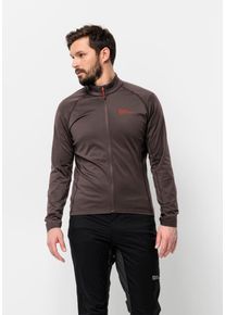 Jack Wolfskin Herren Fahrradjacke "MOROBBIA FZ M", rot, Gr. S, OBERSTOFF 91% POLYESTER, 9% ELASTHAN LINING 100% POLYESTER, Jacken