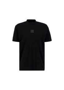 Herren T-Shirt "Alpha Industries Men - T-Shirts Label T-Shirt HC", schwarz, Gr. L, Alpha Industries, Obermaterial: 100% Baumwolle, Shirts