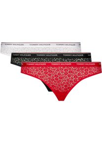 Damen Bikinislip "3 PACK BIKINI LACE (EXT SIZES)", Tommy Hilfiger Underwear, Gr. XL, bunt, Spitze, Obermaterial: 86% Polyamid, 14% Elasthan,