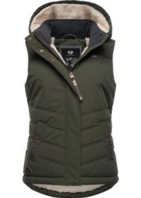 Ragwear Damen Steppweste "Hesty", grün, casual, Gr. L, Außenmaterial: 100% Polyester, Innenfutter: 100% Polyester, Wattierung: 100% Polyester,