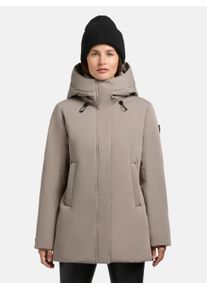 Khujo Damen Winterjacke "Palla-YM", grau, modisch, Gr. XL, Material: 55% Baumwolle, 45% Polyester, Futter: 100% Nylon, Wattierung: 100% Polyester,