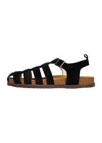 Henry Stevens Herren Sandale "Drew FSI Freizeitschuh", Gr. 42, schwarz, Leder, casual, Schuhe, Herren-Sandalen handgefertigt, Lederschuhe Slipper