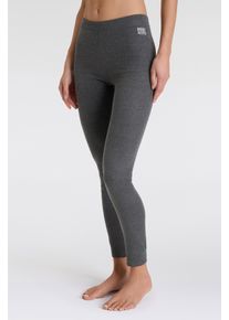 HEATKEEPER Damen Thermounterhose "LADIES THERMAL BASIC UNDERWEAR PANTS", Gr. L, grau, Obermaterial: 50% Baumwolle, 50% Polyester, meliert, unifarben,