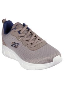 Skechers Herren Sneaker "Bobs Sport B Flex – Chill Edge", Gr. 45, grau, Mesh, Lederimitat, sportlich, Schuhe, Chunky Sneaker, Schnürschuhe in