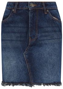 Urban Classics Damen Sommerrock "Urban Classics Ladies Heavy Mini Denim Skirt", blau, Gr. 28, unifarben, 100% Baumwolle, Röcke