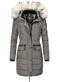 Navahoo Damen Steppmantel "Paula", grau, modisch, Gr. XXL, Oberstoff: 100% Polyester, Futter: 100% Polyester, Wattierung: 100% Polyester,