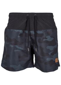 Urban Classics Herren Badeshorts "Urban Classics Herren Block Swim Shorts", schwarz, Gr. M, 100% Polyamid, Badehosen