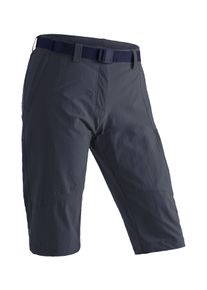 Maier Sports Damen Caprihose "Kluane", blau, Gr. 42, 90% Polyamid, 10% Elasthan, Hosen, Damen Shorts, kurze Wanderhose, Outdoorhose mit 2 Taschen,