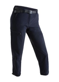 Maier Sports Damen Funktionshose "Lulaka 7/8", blau, Gr. 40, 90% Polyamid, 10% Elasthan, Hosen, Damen Wanderhose, atmungsaktive und elastische