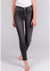 Angels Damen Slim-fit-Jeans "SKINNY", grau, casual, Gr. 36, Denim/Jeans, Obermaterial: 93% Baumwolle, 5% Polyester, 2% Elasthan, Jeans