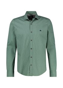 Lerros Herren Langarmhemd "Lerros Modisches Hemd mit Haifischkragen, gemustert", grün, Gr. 4XL, 97% Baumwolle, 3% Elasthan, Hemden