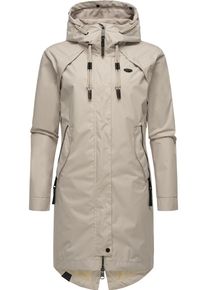 Ragwear Damen Jerseymantel "Rejany", weiß, modisch, Gr. XXL, Obermaterial: 100% Polyester, Futter: 100% Polyester, Mäntel, Wasserdichter Damen Parka