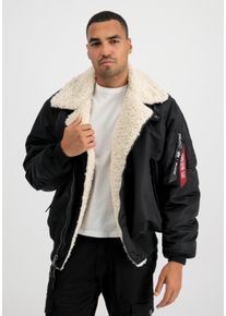 Herren Bomberjacke "Alpha Industries Men - Bomber Jackets NB MA-1 B-3 Biker Jacket", schwarz, Gr. M, Alpha Industries, Obermaterial: 100% Nylon,