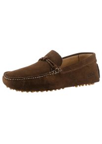 Melvin & Hamilton Herren Loafer "Nelson 20", MELVIN & HAMILTON, Gr. 41, braun, Veloursleder, unifarben, modisch, Schuhe, Slipper, Pennyloafer, Anzugschuh mit Ziernähten