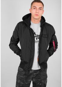 Herren Bomberjacke "Alpha Industries Men - Bomber Jackets MA-1 TT Two Tone Hood", schwarz, Gr. M, Alpha Industries, Obermaterial: 100% Nylon, Futter: