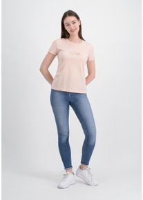Damen T-Shirt "Alpha Industries Women - T-Shirts Crystal T Women", orange, Gr. M, Alpha Industries, Obermaterial: 100% Baumwolle, Shirts