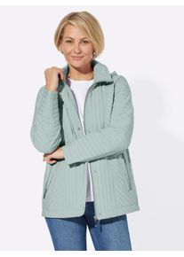 Casual Looks Damen Steppjacke, grün, Gr. 40, unifarben, 100% Polyester, Kapuzenfutter:100% Polyester, Paspelierung:100% Polyester, Wattierung:100%