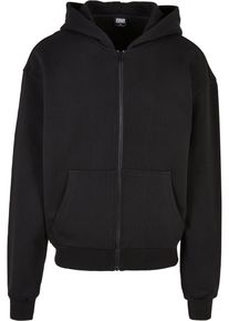 Urban Classics Herren Sweatjacke "Urban Classics Herren Ultra Heavy Zip Hoody", schwarz, Gr. M, unifarben, 100% Baumwolle, Sweatjacken