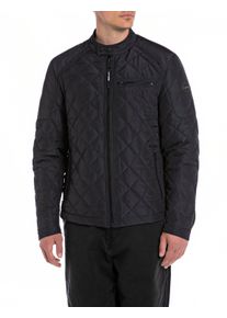 Replay Herren Steppjacke "Saber Mid", blau, casual, Gr. L, Obermaterial: 100% Polyester, Jacken