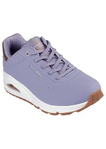 Skechers Damen Slip-On Sneaker "UNO SHIMMER AWAY", Gr. 40, lila, Lederimitat, sportlich, Schuhe, Slipper, Freizeitschuh, Plateausneaker mit modischem