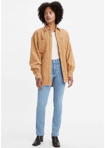 Levi's LEVI'S Damen Gerade Jeans "314 Shaping Straight", blau, casual, Gr. 32, Denim/Jeans, Obermaterial: 60% Baumwolle, 23% Viskose, 16% Polyester, 1%