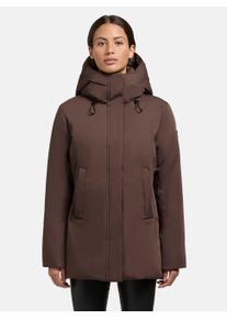 Khujo Damen Winterjacke "Palla-YM", braun, modisch, Gr. S, Material: 55% Baumwolle, 45% Polyester, Futter: 100% Nylon, Wattierung: 100% Polyester,